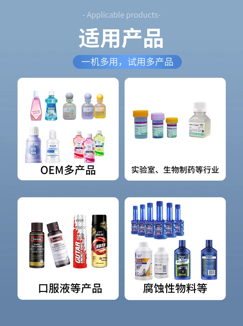 [桌面型]小型夹选式旋盖机适用产品
